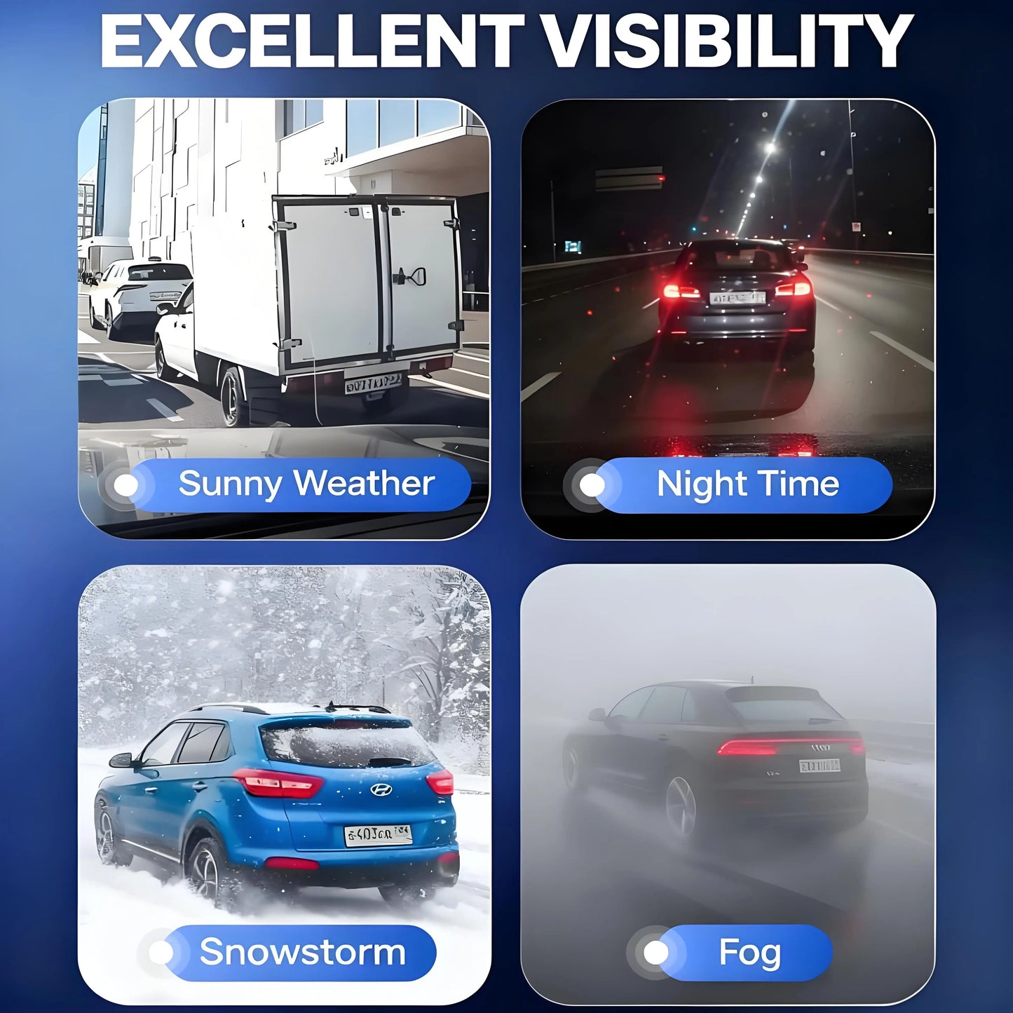 Dash Cam 5MP Car DVR Mini Camera Cars  Vehicle Recorder 3 Lenses Dashcam Video Front Rear Camera Night Vision Continuour Loop Vi