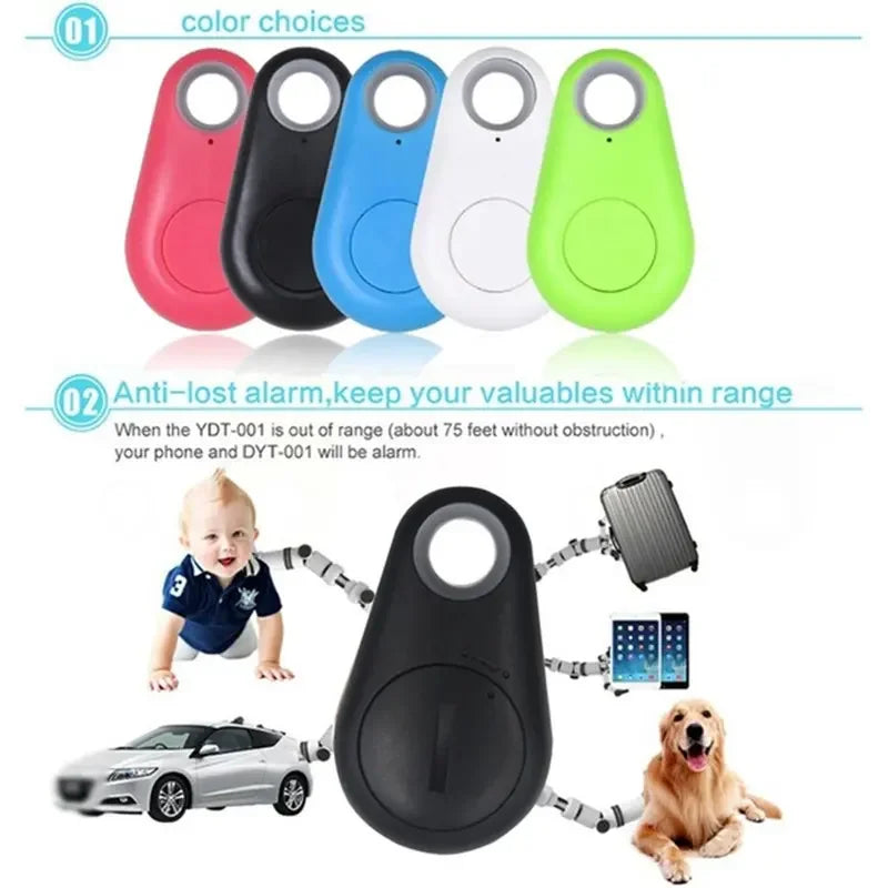 Mini Anti-Lost Whistle Key Finder Wireless Alarm Smart Tag Key Locator Keychain Tracker Whistle Sound LED Light Things Tracker
